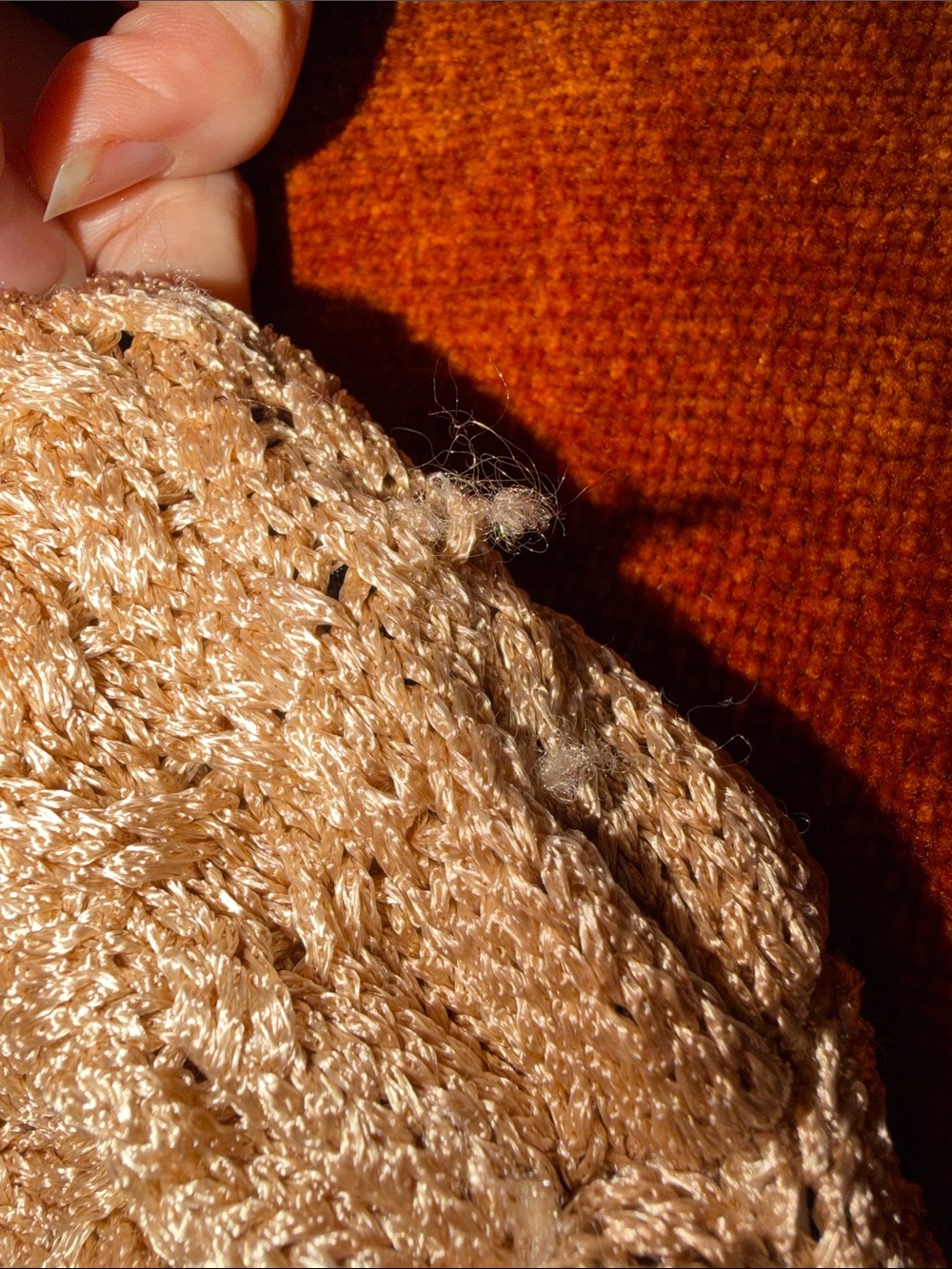 bebe Metallic RoseGold Knit Shawl Collar Cardigan with Gold Buttons | S | Used - Picture 8 of 13